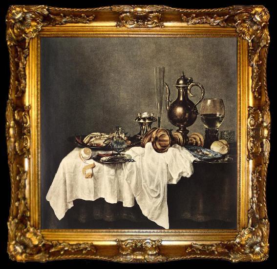 framed  HEDA, Willem Claesz. Breakfast of Crab  sdg, ta009-2
